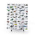 Colorful Airplane and Helicopter Shower Curtains