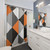 Modern Geometric Pattern Shower Curtains
