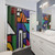 NDEBELE POP Shower Curtains featuring bold African tribal art