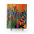Desert Light Southwestern Shower Curtains with Cacti and Sunset Imagery