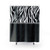 Black velvet zebra print shower curtains with bling
