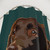 Chocolate Labrador Dog Portrait Shower Curtain