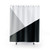 Monochrome Color Block Shower Curtains