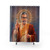 Jeff Goldblum Religious Pop Art Shower Curtain