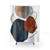 Modern Abstract Blush, Terra-Cotta and Navy Blue Shower Curtains