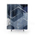 Abstract Blue Geometric Shower Curtains