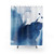 Indigo Blue Sea Abstract Shower Curtain