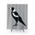 Magpie Shower Curtain - Whimsical Bird Design