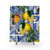 Mediterranean Lemon Tile Print Shower Curtains