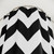 Black and white chevron pattern shower curtain