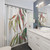 Watercolor Eucalyptus Branch Shower Curtain