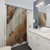 Tree Bark Textured Shower Curtain
