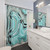 Pastel Marble Shower Curtains with Swirls