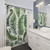 Watercolor Fern Leaves Shower Curtain