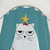 Grumpy Christmas Cat Shower Curtain