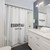 Essential Black Font Shower Curtains