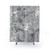 Grey and White Marble Pattern Shower Curtain
