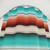 Navajo White and Turquoise Southwest Serape Shower Curtain