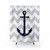 Navy Blue Anchor Chevron Shower Curtains