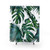 Tropical Monstera Leaf Pattern Shower Curtain