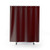 Burgundy Red Solid Decor Shower Curtain