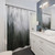 Misty Retro Evergreen Forest Shower Curtain