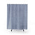 Classic Thin White and Blue Striped Shower Curtains