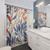 Winter Floral Shower Curtain