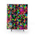 Blacklight Neon Paint Splatter Shower Curtains