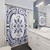 Portuguese Tile Pattern Shower Curtain