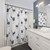 Blue Wren Watercolor Shower Curtain