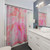 Cute Pink Brushed Shower Curtain