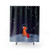 Space Fox Shower Curtain