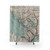 Vintage Map of Georgian Bay and Muskoka Lakes Shower Curtain