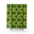 Retro Geometric Gradient Avocado Green Shower Curtain