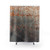 Rust Shower Curtains with Metallic Industrial Texture