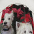 White Westie Christmas Shower Curtain