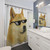 DOGE Themed Shower Curtain with Funny Meme Design