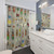 Watercolor insect pattern shower curtain by Cecca Designs
