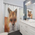 Cute Fox Encounter Shower Curtains