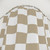Hand Drawn Checkerboard Pattern Tan and White Shower Curtain