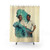 Vintage watercolor shower curtains featuring Reprise (Sisters) classic movie characters