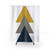 Minimalist Geometric Triangle Pattern Shower Curtains