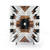 Tribal Pattern Concrete and Wood Shower Curtains