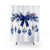 Blue and White Chinoiserie Christmas Shower Curtains