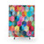 Colorful Hexagon Shower Curtains with Crystal Bohemian Honeycomb Design
