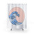 Aesthetic Wave Shower Curtain