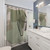 Sage Green Contemporary Shower Curtain
