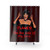 Mrs. White Funny Shower Curtains with Flames Design