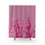 Pink Glitter Flames Shower Curtain
